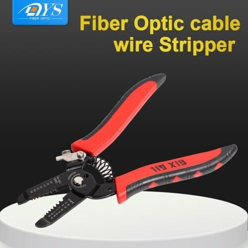 Original imported 7 Holes Fiber Optic Cable Wire Stripper Wire Cutting Pliers Cable Cutter Shears Hand Tools
