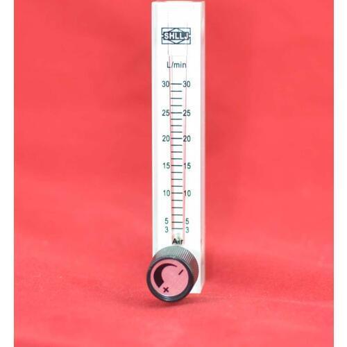 LZQ-7 3-30LPM air flow meter (H=120mm gas flow meter)with control valve for Oxygen conectrator ,it can adjust flow