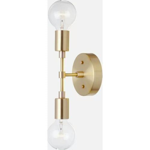 Double head indoor brass Wall Sconce E27 fitting brass Wall Lamp Fixture minimalist bedroom corridor living room indoor wall lam