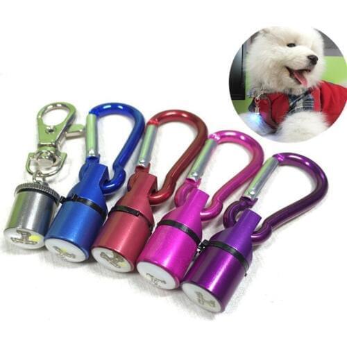 Metal LED Flashlight Pet Flash LED Light, Dog Cat Safety Flashing Collar Tag Waterproof For Dogs LED Glowing Collar Pet Supplies