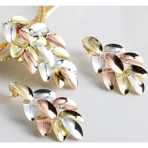 Fashion Jewelry Bohemia Jewelry Sets For Women Earrings Necklace Pendant Flower Jewelry For Engagement fashion Jewelry Findings