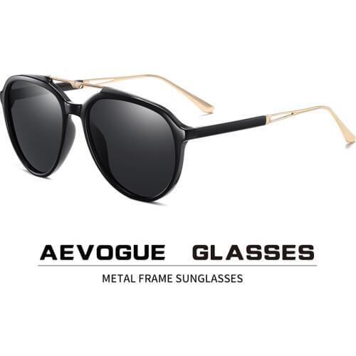 AEVOGUE New Men Round Retro Sunglasses Women Fashion Classic Polarized Sun Glasses Brand Designer UV400 AE0830