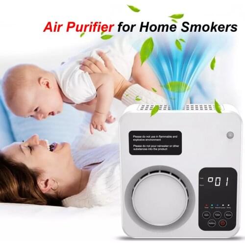 Air Purifier for Home Smokers Allergies Quiet in Bedroom Filtration System Cleaner Eliminators Odor Smoke Dust Mold Smart Switch