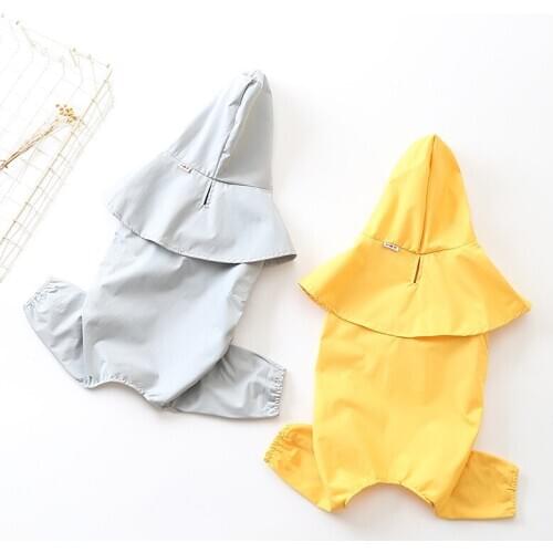 French Bulldog Pet Dog 4-leg Raincoat For Small Medium Dogs Rain Coat Clothes Waterproof Teddy Schnauzer Chihuahua Corgi JXC05