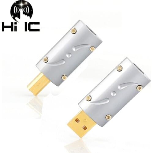 Gilded USB Data Cable DIY Type A Type B USB A USB B USB2.0 USB Connector Jack Tail Sockect Connector Port Sockect