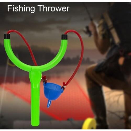 Fishing Thrower Europe Style Throw Baits ABS Slingshot Fishing Catpult Tool Carp Catpult Fishing Bait Coarse Thrower for Outdoor