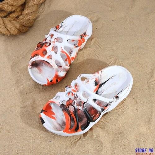 Summer Casual Shoes Women Sandals Soft Mesh Couple Beach Slippers Foam Runners Comfort Flip-flops Slipper Women Swimming Sandal