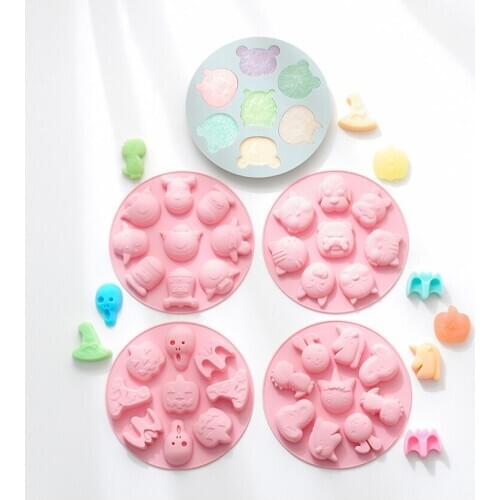 Cute Mengwu silicone rice cake mold baby food supplement box steamable baking mould kitchen tool