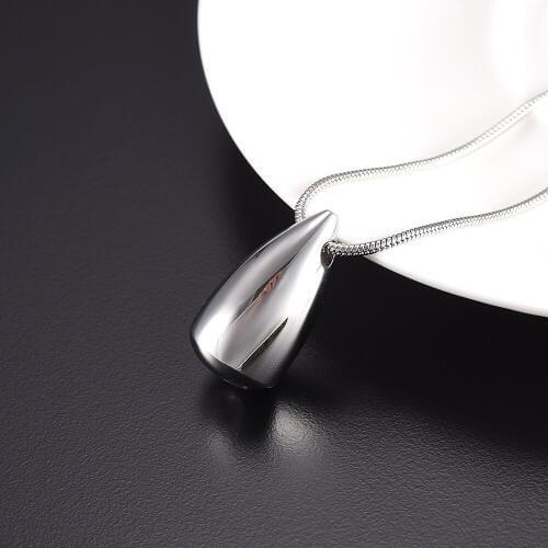Teardrop Urn Jewelry For Ashes Stainless Steel Waterdrop Cremation Urn Necklace Pendant Unisex Wholesale Factory Price