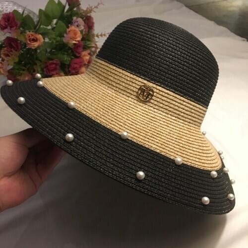 2021 Summer Women Sun Hat Casual Vacation Panama Straw Hat Women Wide Brim Beach Hat