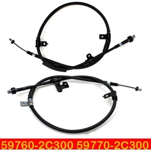 Parking Brake Cable Set REAR Fits for Hyundai 2003-2004 Tiburon 59760-2C300 59770-2C300 Parking Brake Cable LH & RH