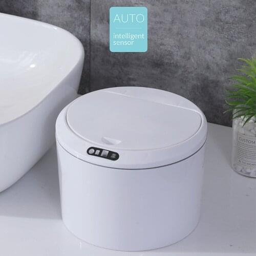 3/5L Smart Trash Cans Automatic Touchless Waste Bin Infrared Motion Sensor Garbage Bucket Modern Home Dustbin Car Trash Can