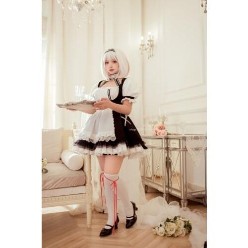 [Customized] Anime Azur Lane HMS Sirius Uniform Maid Lolita Dress Party Outfit Cosplay Costume Women Halloween FreeShipping 2021