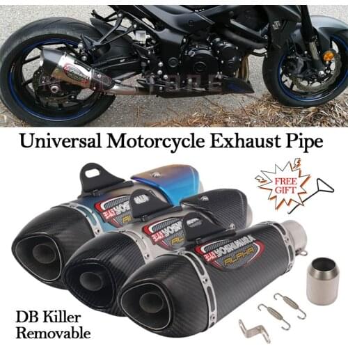Universal Motorcycle Yoshimura Exhaust Pipe Escape Modified Carbon Muffler DB Killer Silencer For Ninja 400 GSXR600 K6 R15
