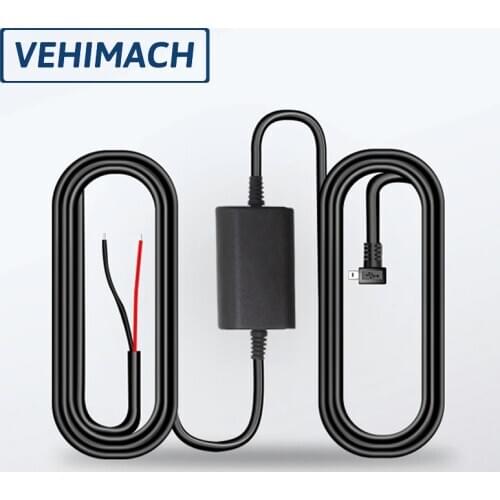 3.2m Car Dash Cam Wire Mini Micro USB Charger Line Mirror DVR Hardwire Cable Kit 12/24V To 5V 2.5A Video Recorder Auto Dashcam