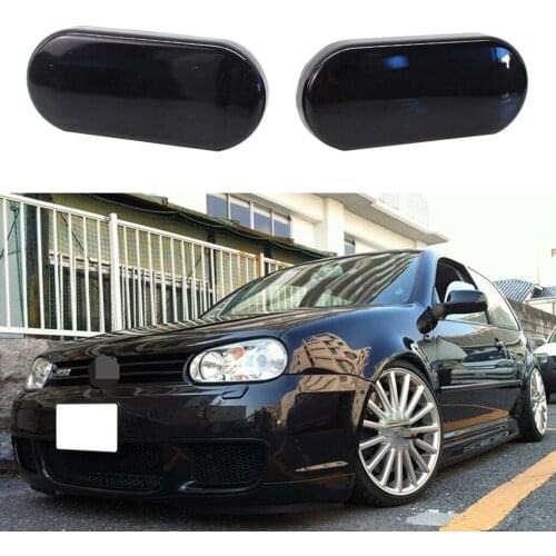 Replacement For Golf MK41 Pair Car Side Marker Light Left Right Smoked LED Dynamic Flowing Lamp 1J0949117