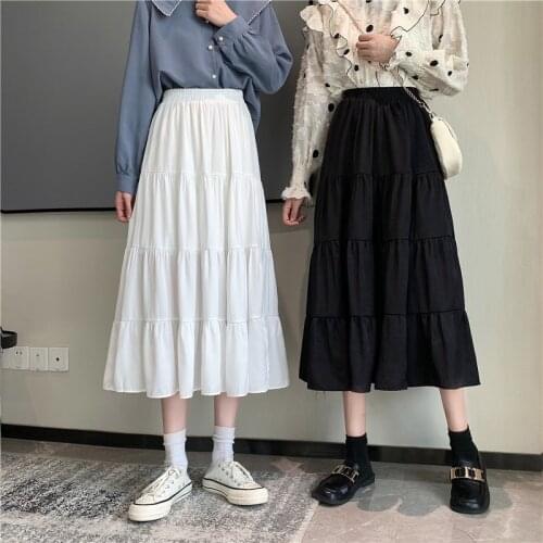 Cheap wholesale 2021 spring summer autumn new fashion casual sexy women Skirt woman female OL long skirt black skirt Fy8614