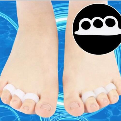 1Pair Silicone Gel Hammer Toe Straightener & Corrector for Curled Toes Corrector Feet Foot Pain Relief