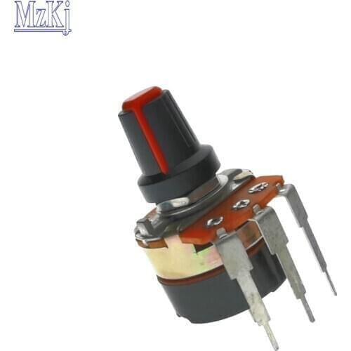 10PCS WH138 Hot New WH138-1 15MM B500K Adjustable Resistance Speed Regulator With Switch Potentiometer 500K