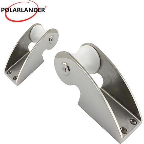 316 Stainless Steel Marine Roller Bracket Fixed Anchor Bow Anchor Boat Yacht Rubber Roller
