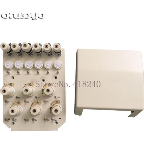 Embroidery Machine Accessories New Six Needle Alarm Box 6 Pin With The Bottom Clamping Line Of The Needle Head Beige