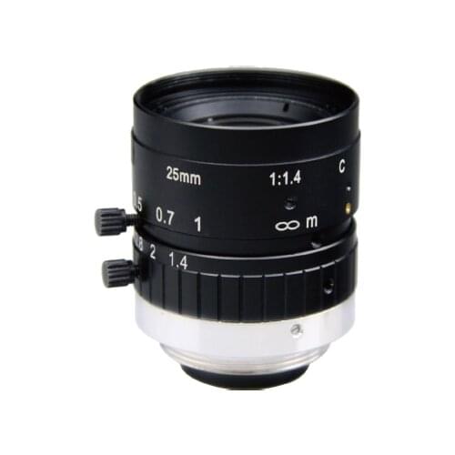 AZURE 2.0 Mega Pixel C-Mount 25mm 2/3" FA / Machine Vision fixed focal length lenses Industrial camera Lens F1.4 manual Iris