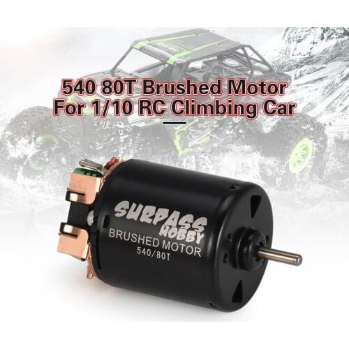 Surpass Hobby 540 80T Brushed Motor For Axial SCX10 D90 1/10 RC Crawler Off-road Climbing Car Part Accessories