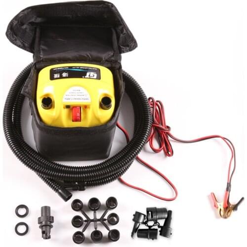 DC12V 12PSI High Pressure Electric Air pump Inflatable Boat Dinghy Raft SUP Surf Board Stand Up Paddle Kayak Cano 500L/MIN