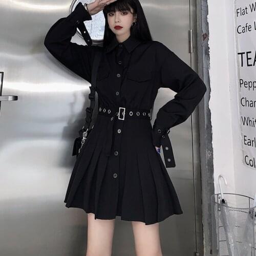 HWLZLTZHT Fashionable Shirt Dresses