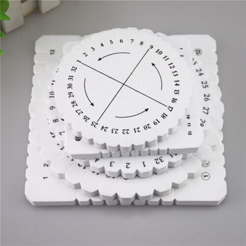 Round Square Plate Jade Macrame Kumihimo Disc Braided Cord String Bracelet Handmade Schijf Disk DIY Materials Tools ds5-P