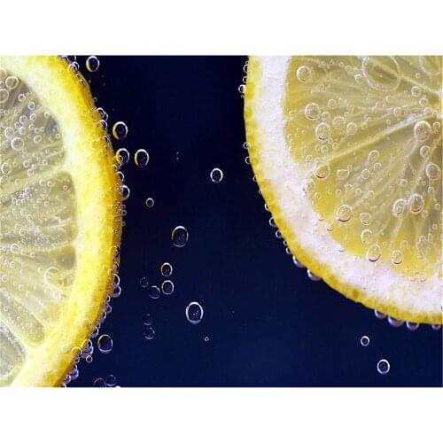 Lemon Fruits DIY 11CT Embroidery Cross Stitch Kits Craft Needlework Set Cotton Thread Printed Canvas Home Wholesale