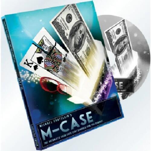 M-Case by Mickael Chatelain (Gimmicks) Magic Tricks Card Magic Props Close up Magic Comedy Illusions Mentalism