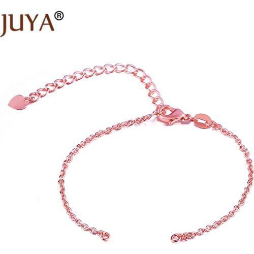 10pcs wholesale copper simple adjustable link chain for jewelry making diy two loops connector pendants bracelets findings