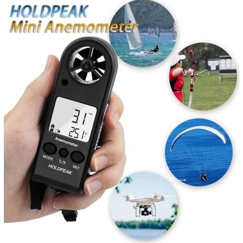 Mini Anemometer 816B with Wind Speed Range 0.3 -30m/s and Wind Temperature Measurement