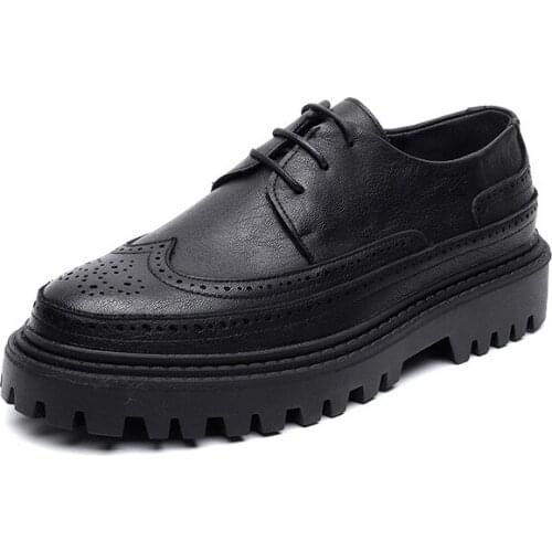 Soft Handmade Mens Leather Casual Shoes Men Luxury Brand Spring Fashion Sneakers Business Shoes Platform Wedding Shoes