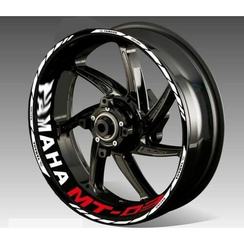 Applicable to Ya-maha mt-03 motorcycle sticker refitting body, waterproof wheel hub decal, rim edge color strip