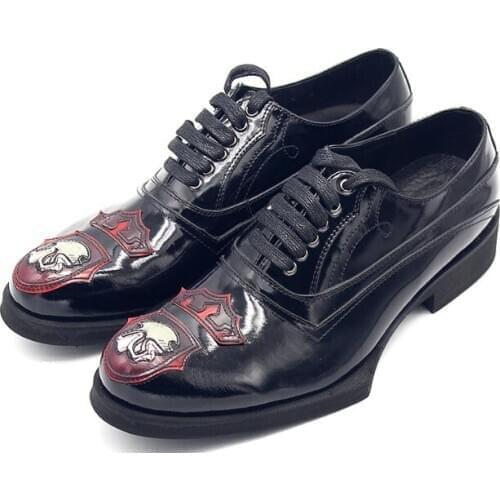 New fashion formal men shoes oxfords lace up dress shoes genuine leather wedding shoes for men