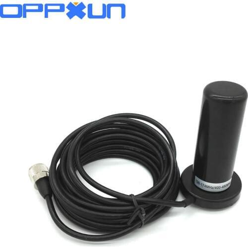 OPPXUN Phantom Antenna Dual Band HH-N2RS Antenna for Car Vehicle Mobile Radio UHF VHF 400-470 136-174MHZ M Interface