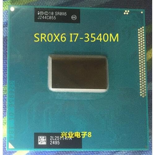 Wholesale for Intel Core i7-3540M 3.0GHz 4M Laptop Processor CPU SR0X6 i7 3540m 100% perfect work