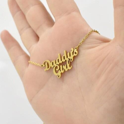 Necklace, Parents, Daughters, Family Members, Collarbone Chain, Fathers Day Gift