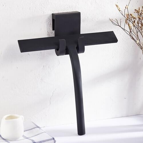 Portable Silicone Window Glass Wiper Scraper Cleaner with Hook for Bathroom Kitchen Car Mirror Door Shower Squeegee