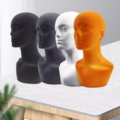 Professional Mannequin Male Head Model Hat Cap Wig Eyeglasses Display Stand Rack Photo Studio Photography Prop