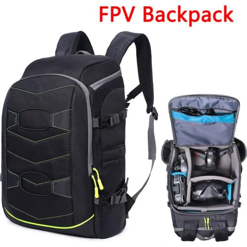 FPV Drone Backpack Drone Bag Double Shoulder Packet Large Capacity Designed for DJI FPV Drone Googles Transmitter Remote Control