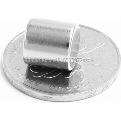 10pcs Strong Round Dia 10mm x 10mm N35 Rare Earth Neodymium Magnet Art Craft Fridge 10x10mm