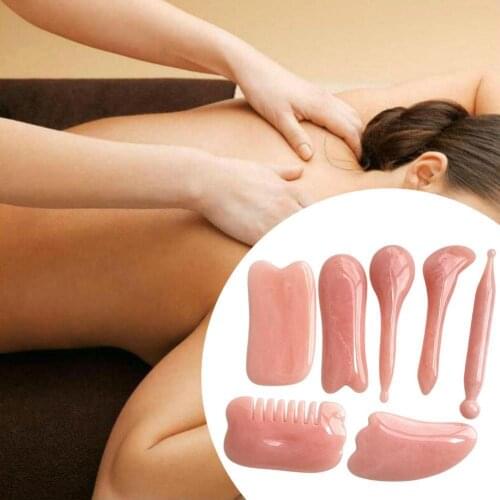 Natural Jade Gua Sha Scraper Board Massage Rose Quartz Skin Care Lifting For Face Neck Stone Beauty Jade Remover Wri I6S6