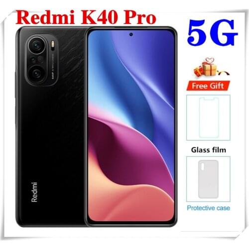 Global Version Redmi K40 Pro NFC 8GB+256GB Smartphone Snapdragon 888 6.67"120Hz E4 AMOLED Display 64MP 33W Fast 5G Mobile phone