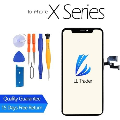 Screen Replacement for iPhone X XS XR LCD Screen OLED Touch Digitizier Assembly 3D Touch Sensitive Front Camera Holder Screen