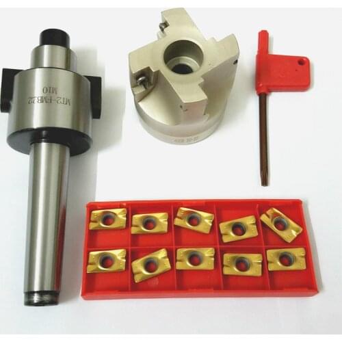 MT2 400R 50mm Face End Mill Cutter With 10pcs APMT1604 Carbide Inserts with Wrench