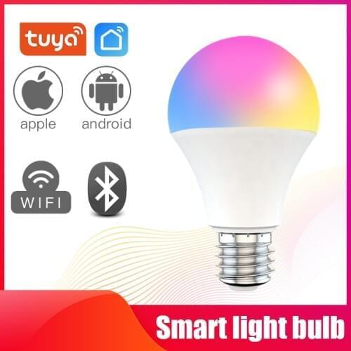 Smart Wifi Light Bulb Dimming 9W RGBCW AC220V/110V Smart Light Bulb Voice Control Compatible With Alexa Google Home Decor Home