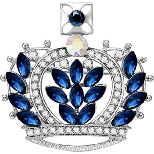 Exquisite Fashion Crown Shape Brooch Style Wild Ladies Boutique Fashion Jewelry Gift Brooch